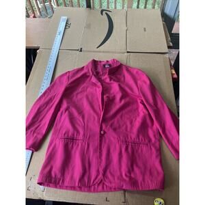 PI LA Oversized Jacket Blazer, Large, Hot‎ Pink Barbiecore, Vintage Chic Pockets